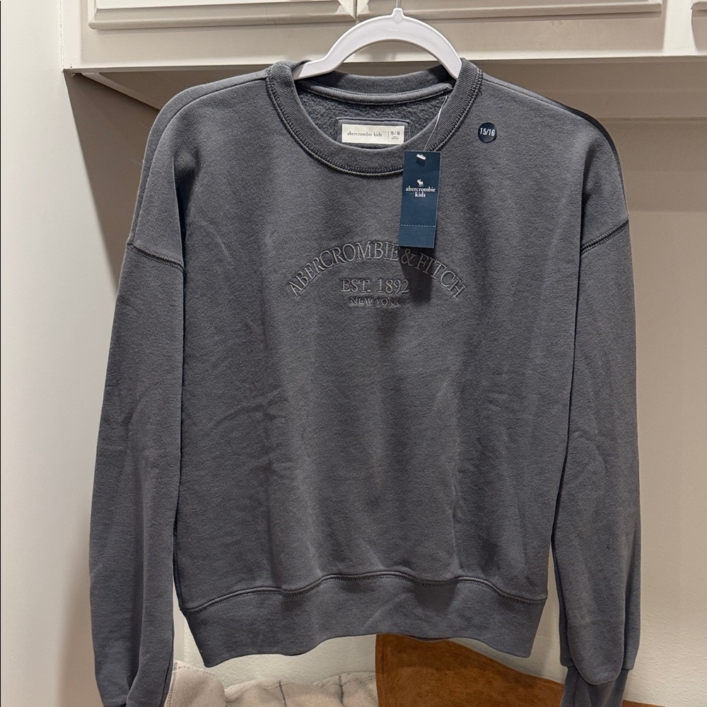 Abercrombie Kids Gray Crewneck Sweater